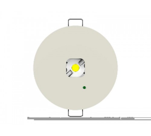 Светильник аварийного освещения BS-RADAR-81-L1-INEXI3-FELS Black  a23700  Белый свет