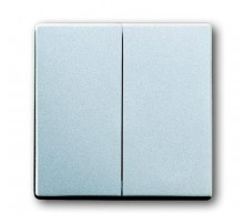 Клавиша для мех. 2-клавишных выключателей/переключателей/кнопок, серия solo/future, цвет серебристо-алюминиевый  1751-0-3092   2CKA001751A3092  ABB