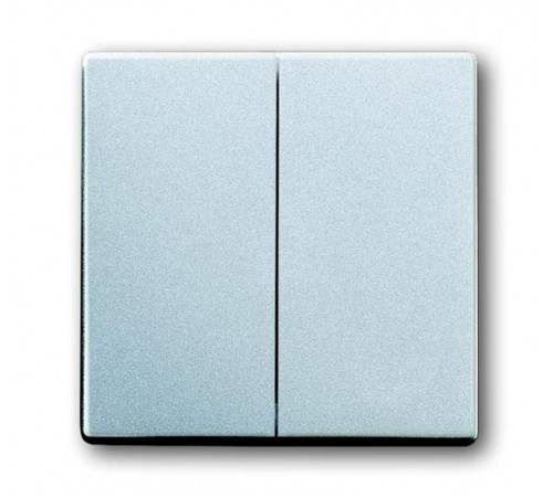 Клавиша для мех. 2-клавишных выключателей/переключателей/кнопок, серия solo/future, цвет серебристо-алюминиевый  1751-0-3092   2CKA001751A3092  ABB