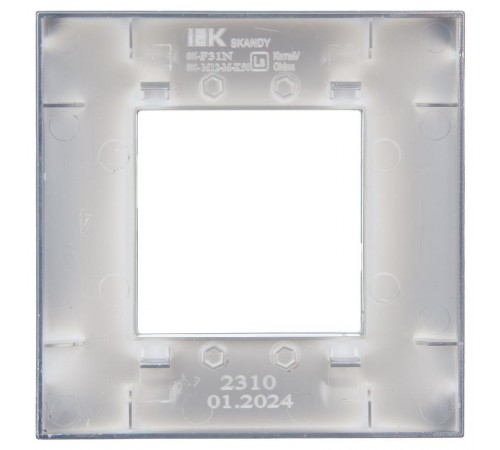 SKANDY Рамка 1-местная SK-F31N металл никель   SK-M12-M-K50  IEK