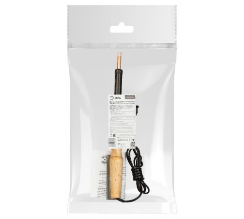 Паяльник  ЭПЦН с деревянной рукояткой 230 В 80 Вт, Россия   Б0061033  ЭРА