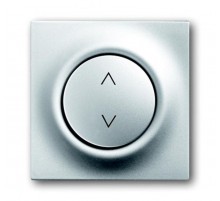 Клавиша для механизма электронного выключателя Busch-Jalousiecontrol , серия impuls, цвет серебристый металлик  6430-0-0338   2CKA006430A0338  ABB