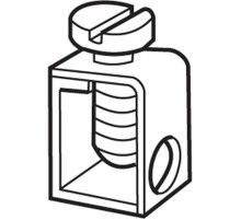 Зажим SFB1 Винтовой, 0,5-35 мм.кв., для шины BO3 (10х3мм)  1SNA163860R0500  TE