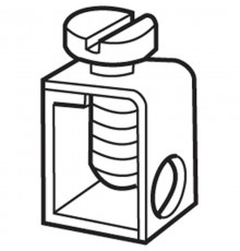 Зажим SFB1 Винтовой, 0,5-35 мм.кв., для шины BO3 (10х3мм)  1SNA163860R0500  TE