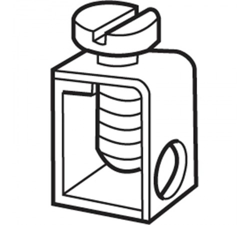 Зажим SFB1 Винтовой, 0,5-35 мм.кв., для шины BO3 (10х3мм)  1SNA163860R0500  TE