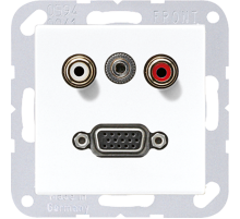 2x Cinch Audio (RCA) / Stereo Jack (TRS 3.5 mm) / VGA MAA1072WW Jung