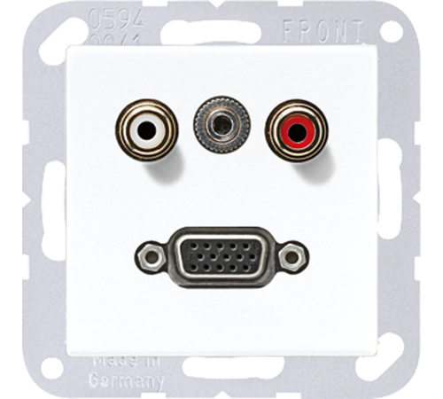 2x Cinch Audio (RCA) / Stereo Jack (TRS 3.5 mm) / VGA MAA1072WW Jung