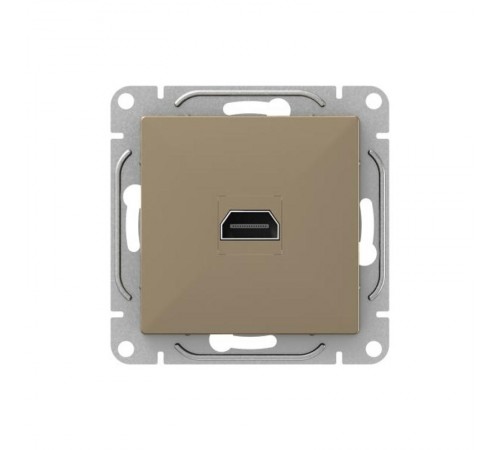 Механизм розетки HDMI, шампань Эпика  UP1-SOC-HDMI EKF