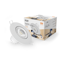 Светильник светодиодный встраиваемый круглый белый, 6W, 500 Lm LED 2700K  947411106  Gauss