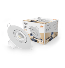 Светильник светодиодный встраиваемый круглый белый, 6W, 500 Lm LED 2700K  947411106  Gauss