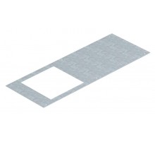 Крышка для канала OKA-Т с отверстием для лючка GES9 (244х244 мм), 800x400х3 мм (сталь)  7402553  OBO Bettermann