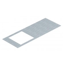 Крышка для канала OKA-Т с отверстием для лючка GES9 (244х244 мм), 800x400х3 мм (сталь)  7402553  OBO Bettermann