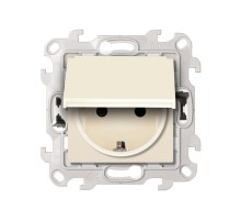 Simon 24 Сл. кость Розетка 2К+З IP44 Push&Go  2420448-031  Simon