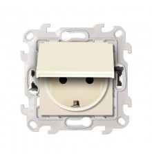 Simon 24 Сл. кость Розетка 2К+З IP44 Push&Go  2420448-031  Simon