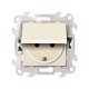 Simon 24 Сл. кость Розетка 2К+З IP44 Push&Go  2420448-031  Simon