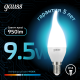 Лампа светодиодная Black LED Свеча на ветру E14 9.5W 950lm 4100K  104101210  Gauss