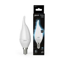 Лампа светодиодная Black LED Свеча на ветру E14 9.5W 950lm 4100K  104101210  Gauss