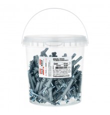 Дюбель-гвоздь 6х40 пот. манжета (полипропилен) (150 шт) - ведро ( 0,55 кг)  101466  Tech-KREP