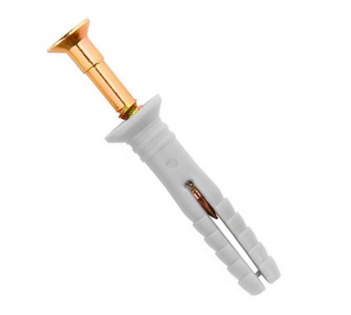 Дюбель-гвоздь 6х40 пот. манжета (полипропилен) (16 шт) - пакет ( 0,057 кг)  102943  Tech-KREP