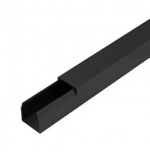 Кабель-канал черный 2-й замок в п/э 16х16 мм (84 м/уп) Промрукав  PR03.0210  Промрукав
