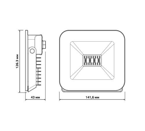 Прожектор светодиодный Smart Home 20W 1400lm 3000-6500K 200-240V IP65 черный RGBW+изм.цв.темп.+диммирование LED 1/20  3560132  Gauss