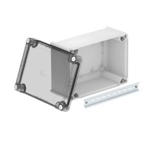 Коробка распределительная T350, 285x201x120 мм, сплош. стенка, выс. прозрач. крышка (T 350 OE HD TR)  2007778  OBO Bettermann