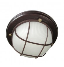Светильник "Самарканд" 1302 Круг малый НПП 03-60-014 IP 65 матовый/корпус с решеткой дер. венге  1005500977  Элетех