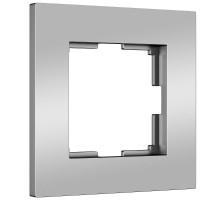 W0012965/ Электроустановочные изделия - Рамка на 1 пост Slab (серебро софт) a062811 Werkel