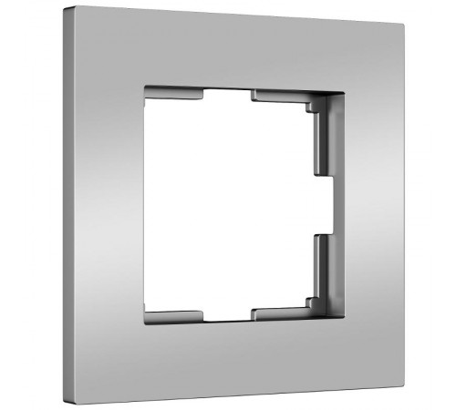 W0012965/ Электроустановочные изделия - Рамка на 1 пост Slab (серебро софт) a062811 Werkel