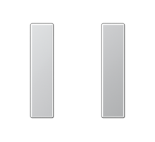 комплект накладок 1гр алюминий  A501TSAAL  Jung