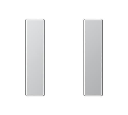 комплект накладок 1гр алюминий  A501TSAAL  Jung