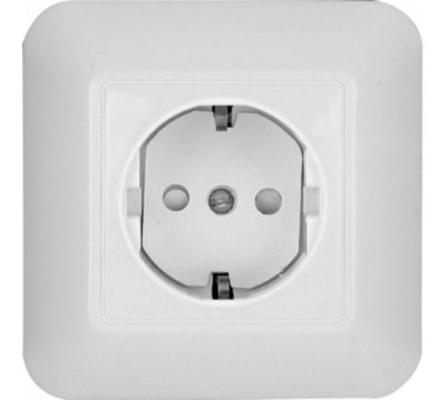 ПРИМА С/У Белый Розетка 1-ая с/з с защитными шторками 16А (в сборе)(опт.упак.)  RS16-004-B  Schneider Electric