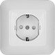 ПРИМА С/У Белый Розетка 1-ая с/з с защитными шторками 16А (в сборе)(опт.упак.)  RS16-004-B  Schneider Electric
