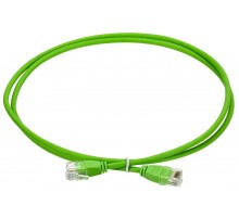 ITK Коммутационный шнур кат.6 UTP 2м slim без язычка. зел.  PC02-C06UL-2M-SL-NT  ITK