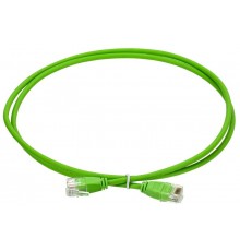ITK Коммутационный шнур кат.6 UTP 2м slim без язычка. зел.  PC02-C06UL-2M-SL-NT  ITK