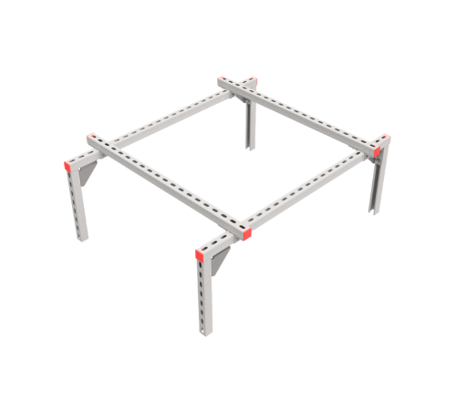 Опорная конструкция для установки оборудования TECHNORAPTOR 1200х1000 HD  KM-TR-SSEI-1200-1000 HD  КМ - профиль