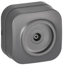 GLORY Розетка TV о/у РТВ20-ХСм сталь матовый  EAH10-K46M  IEK