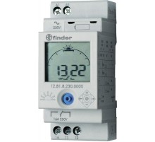 Реле времени цифровое ASTRO; монтаж на рейку 35мм; 1СO 16A; питание 110...230B AC/DC; ширина 35мм; степень защиты IP20  128182300000  Finder