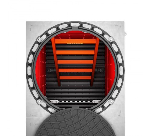 Лестница диэлектрическая стеклопластиковая высота 1,5 м.  SDF1542  DKC