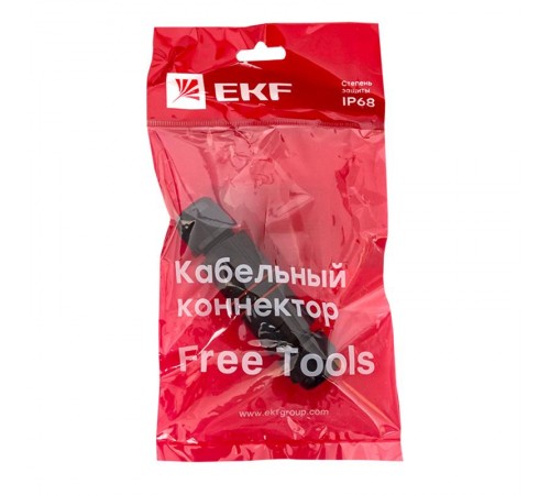 Кабельный коннектор I-образный (СМК 3PIN) IP68 FreeTools PROxima  cct2-smk3  EKF