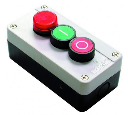 Кнопочный пост NP2-B363, сигн.лампа+1НО+1НЗ  574903  CHINT