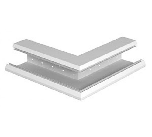Внешний угол кабельного канала Rapid 80 нерегулируемый 133x110 мм (сталь,белый) (GEK-SA110133P)  6282710  OBO Bettermann