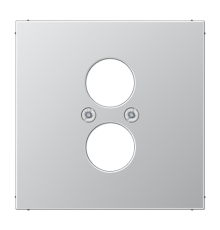 Крышка для 2-х гнезд подключения громкоговорителя; алюминий  AL2962-2  Jung