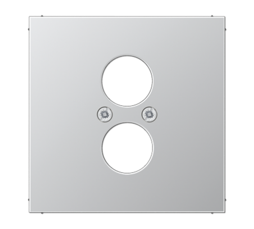 Крышка для 2-х гнезд подключения громкоговорителя; алюминий  AL2962-2  Jung