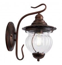 Светильник садово-парковый PL591 на стену вниз 60W 230V E27, коричневый  41171  Feron