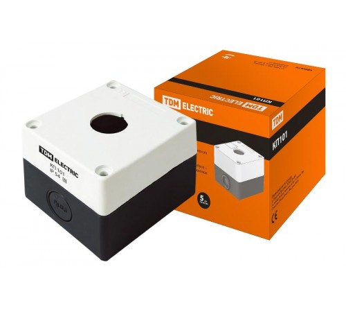 Корпус КП101 для кнопок 1место белый   SQ0705-0001  TDM