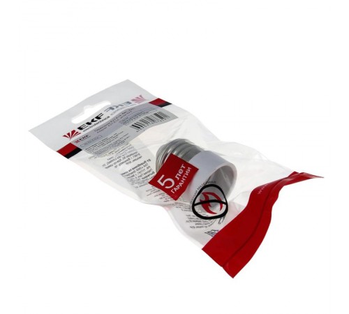 Переходник Е27-Е14 белый PROxima  AD-E27-E14-w  EKF