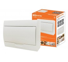 Бокс пластиковый навесной ЩРН-П-12 модулей с белой крышкой, навесной, пластик IP41  SQ0903-0004  TDM