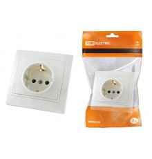 Розетка 2П+З 16А 250В белая "Таймыр"   SQ1814-0012  TDM