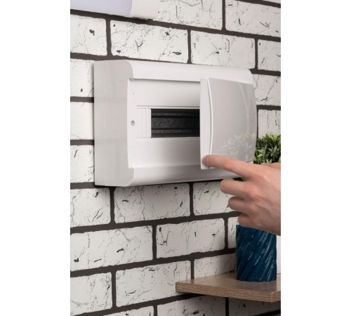 Щит распределительный навесной ЩРН-П-15 "SlimBox" белая дверца IP41 PROxima  sb-n-15w  EKF